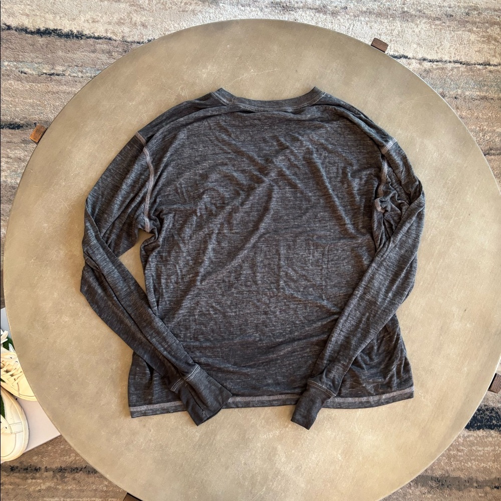 Free People Movement Dark Gray Lightweight Top